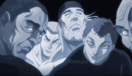 Baki Hanma Midnight Faces GIF