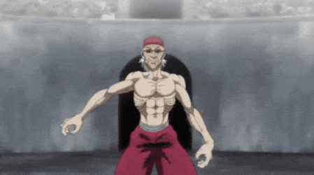 Baki Hanma Power Sway Hand GIF