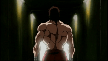 Baki Hanma Walks Out GIF