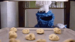 Baking Cookie Monster