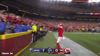 BAL 7 Vs KC 12 Football GIF