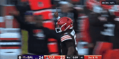Bal Vs Cle Football Game On CBS GIF