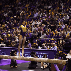 Balance Beam Gymnastics Elena Arenas GIF