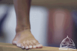 Balance Beam Gymnastics Pointing Toes GIF