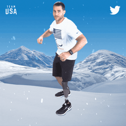Balance Beam Team USA Amputee GIF