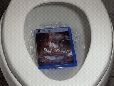 Balancing World PS5 Game In Toilet GIF