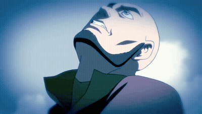 Bald Avatar Glowing Eyes Saying Bruh GIF