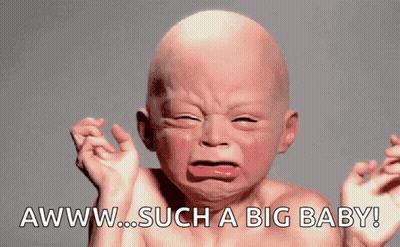 Bald Baby Crying Awww Such A Big Baby GIF