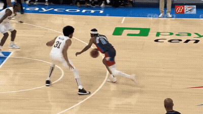 Bald Basketball Player In Yellow Jersey GIF