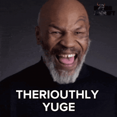 Bald Bearded Man Funny Face Saying Theriouthly Yuge GIF