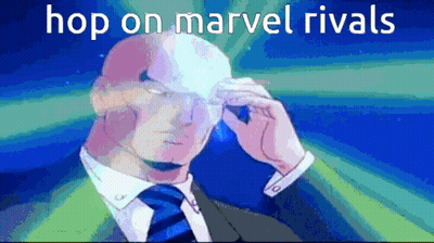 Bald Cartoon Character In Yellow And Black Suit GIF
