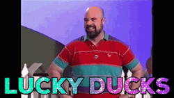 Bald Dude Lucky Ducks GIF