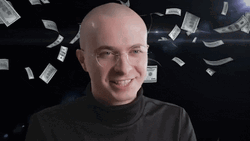 Bald Guy Making It Rain GIF