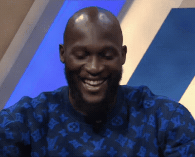 Bald Man Beard Blue Louis Vuitton Shirt Smiling GIF