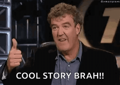 Bald Man Covering Mouth, Man With Microphone GIF