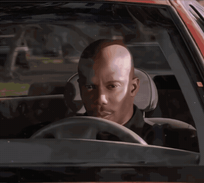 Bald Man Driving Car GIF
