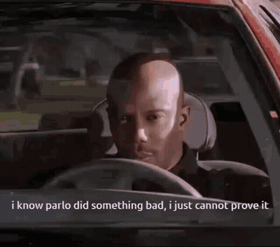 Bald Man Driving Car Saying I Know Parlo Did Something Bad I Just Cannot Prove It GIF