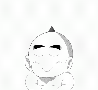 Bald Man Eyes Closed With Pyramid GIF