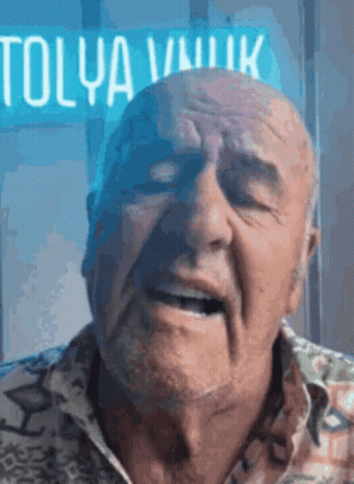 Bald Man Funny Face Before Tolya Sign GIF