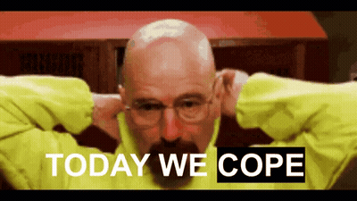 Bald Man Glasses Mustache Yellow Jacket Today We Cope GIF
