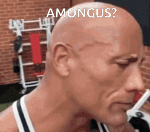 Bald Man Head Among Us GIF