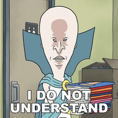 Bald Man Holding Books Saying I Do Not Understand