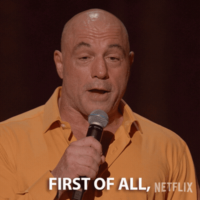 Bald Man Holding Microphone First Of All Netflix GIF