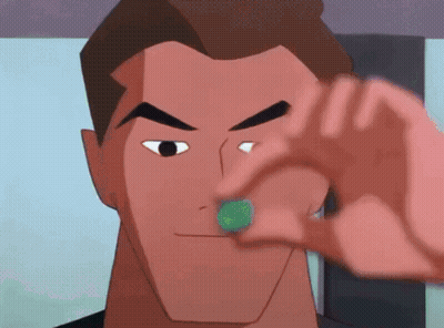 Bald Man In Black Shirt And Headphones At Microphone GIF