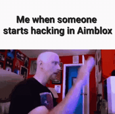 Bald Man In Black Shirt In Room GIF