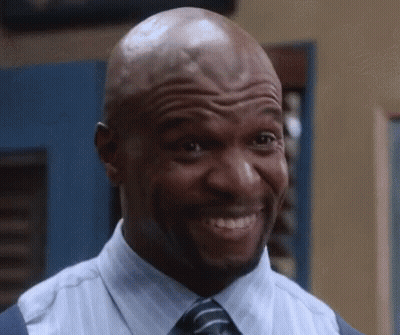 Bald Man In Blue Shirt And Tie Smiling Funny Face GIF