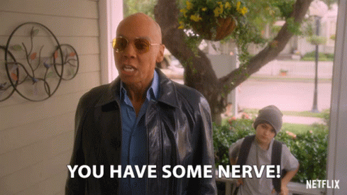 Bald Man In Blue Shirt GIF