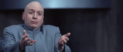 Bald Man In Blue Suit Pointing GIF