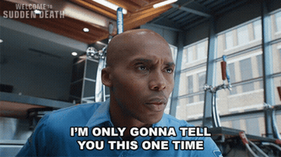 Bald Man In Blue Uniform Says I'm Only Gonna Tell You This One Time GIF