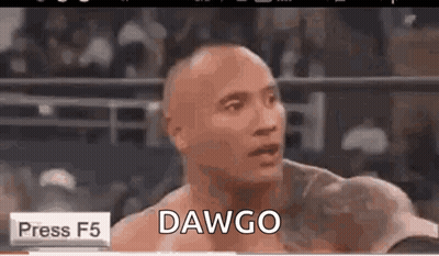 Bald Man In Boxing Ring Saying Dawgo GIF