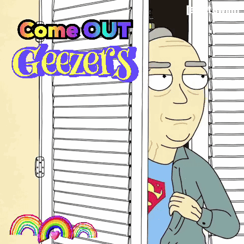 Bald Man In Doorway Come Out Geezer's GIF
