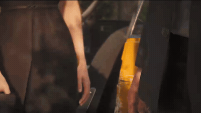 Bald Man In Front Of Elvis Poster GIF
