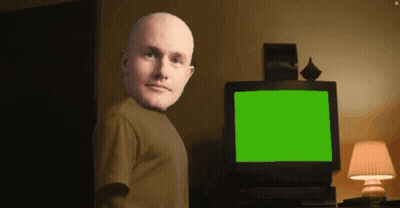 Bald Man In Front Of Green Screen TV GIF