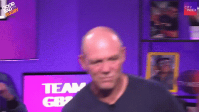 Bald Man In Front Of Screen Saying Team GBV GIF