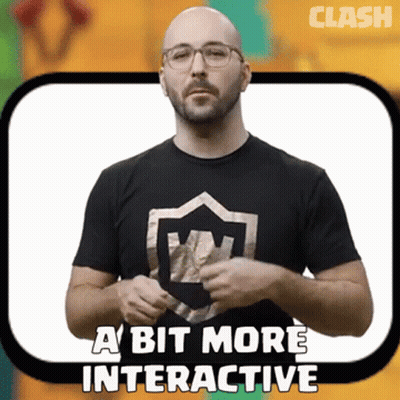 Bald Man In Glasses And Black Shirt Says A Bit More Interactive GIF
