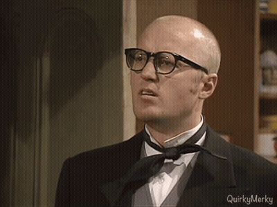 Bald Man In Glasses And Bow Tie Quirky Merky GIF