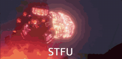 Bald Man In Glasses And Red Shirt Sitting On Couch GIF