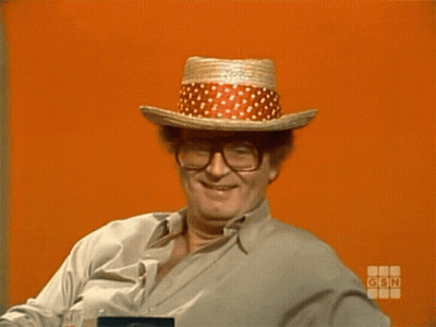 Bald Man In Glasses And Straw Hat Interviewed On CNN GIF