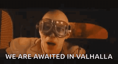 Bald Man In Goggles Sitting In Car GIF