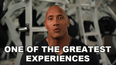 Bald Man In Gym Saying One Of The Greatest Experiences GIF