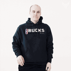 Bald Man In Hoodie Smile And Wave GIF