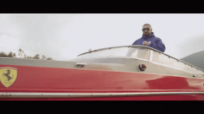 Bald Man In Hoodie Smiling Peace Sign GIF
