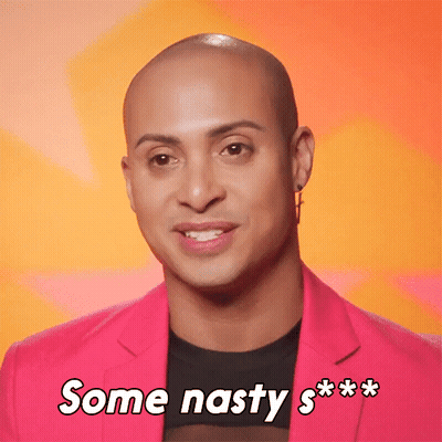 Bald Man In Pink Jacket Says Some Nasty S*** GIF