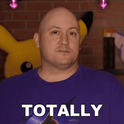 Bald Man In Purple Shirt Says Totally GIF