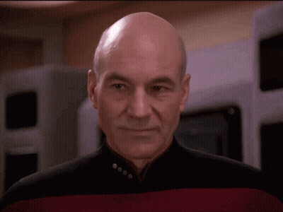 Bald Man In Red And Black Uniform GIF