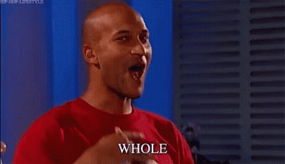 Bald Man In Red Shirt Pointing GIF